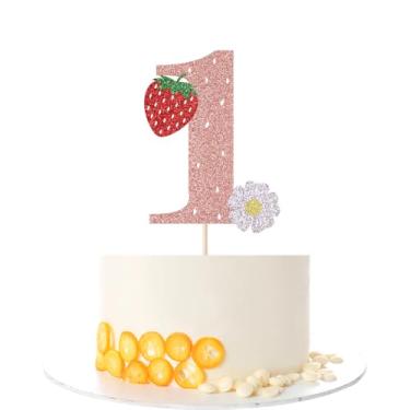 Imagem de Kaoenla Oh Baby Cake Topper, Baby Baptism or New Baby Boy Girl Gender Reveal Baby Party Cake Decor/Baby Booth Props Party (Strawberry 1)