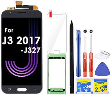 Imagem de Tela LCD de substituição para tela sensível ao toque digitalizadora para Samsung Galaxy J3, for J327/Black