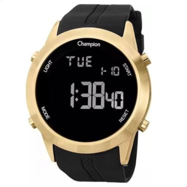 Imagem de Relógio de Pulso Masculino Champion Digital Dourado Silicone CH40259B