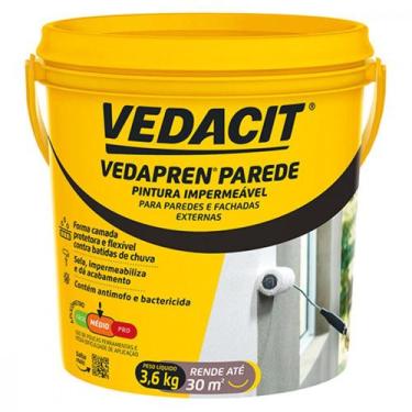 Imagem de Otto B.Vedapren Parede Branco Galao 3,6 Litros 3,6Kg - RCD