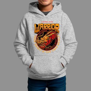 Imagem de Moletom Canguru Infanto Juvenil Algodão Casual Confortável Inverno Blu