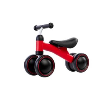 Imagem de Bicicleta de Equilíbrio Infantil, 3 Rodas, Rosa e Preto, Primeira Bike para Bebês (Vermelho)