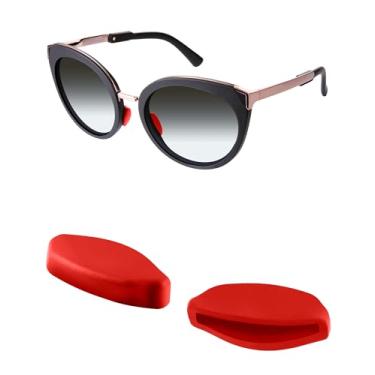 Imagem de Mryok Almofadas de nariz de reposição para óculos de sol Oakley Frogskins Range/Hybrid/ASCG/Top Knot/Spindrift/Wildrye - Red Euro Fit