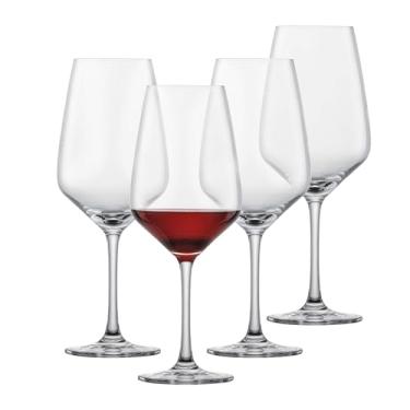 Imagem de SCHOTT ZWIESEL Taça de vinho tinto tulipa (conjunto de 4), taças de vinho para vinho tinto, copos de cristal Tritan laváveis na máquina de lavar louça, feito na Alemanha (500 ml)