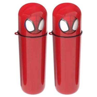 Imagem de 2 Porta Escova Dental Case Infantil Crianças Viagem Escola - - PLASUTI