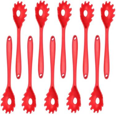 Imagem de Pegador de Massa Silicone Vermelho Grande | 10 Un