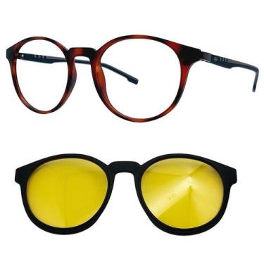 Imagem de Armação de Grau Redonda Mormaii Swap 2 6071 F39 com 1 Clipon, Noturno