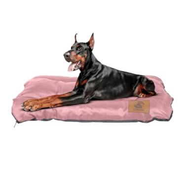 Imagem de Cama Pet Impermeável Colchonete Fun 60x90 GG - Cachorro Grande, Resistente, Lavável e Capa Removível. (Rosa)