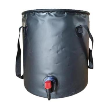 Imagem de Pegciuho Recipiente de água do tanque de água com Bacia de lavagem de água dobrável e dobrável para viagens ao ar livre em casa Backpacking churrasco