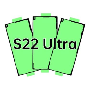 Imagem de BESJMYT 3 peças de fita adesiva para capa de porta de bateria para Samsung Galaxy S22 Ultra capa traseira adesivo adesivo de substituição para samsungs22 Ultra SM-S908U SM-S908U1