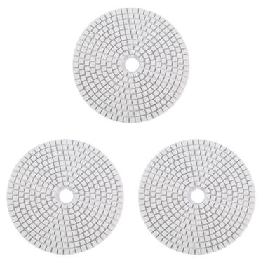Imagem de 3 PCS 125mm Almofadas de Polimento de Diamante Molhado Discos de Moagem Almofada de Polimento para Granito Concreto Mármore
