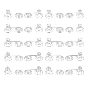 Imagem de ECSiNG 20 peças de mola de conversão negativa positiva de bateria 9 x 27 mm mola niquelada de aço para controle remoto brinquedos lanternas