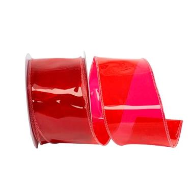 Imagem de Reliant Ribbon Fita de borda com fio de vinil Jelly, vermelho quente