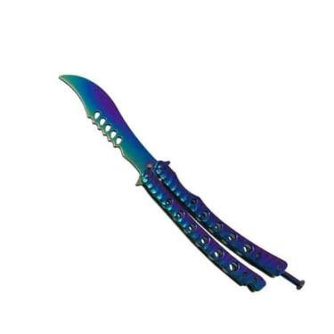 Imagem de Canivete Butterfly Treino, Com Lamina CS:GO, Modelo Borboleta, Decorativo, Treinador