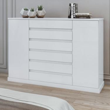 Imagem de Cômoda 2 Portas 7 Gavetas 3 Prateleiras Vedra