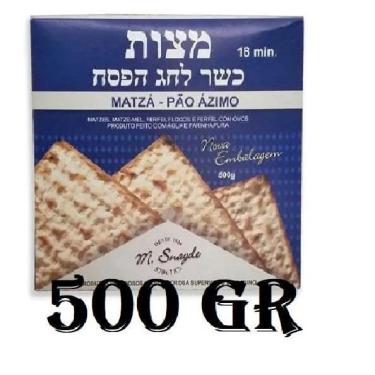 Imagem de Pão Ázimo Matza Para Ceia Judaica Rabino m. Snayde 500G