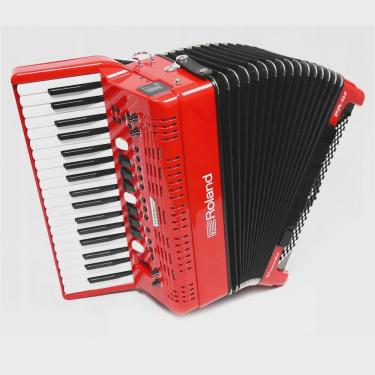 Imagem de Acordeon digital roland FR-4X-RD elétrico 37 teclas 120BX vermelho com bag