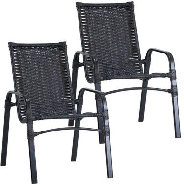 Imagem de 2 Cadeiras Emily Com Pintura Eletrostática Trama Argila