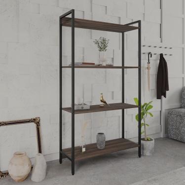 Imagem de Estante para Livros Industrial Aço Multiuso 4 Prateleiras 146cmx80cm Active Yescasa