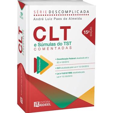 Imagem de Clt E Súmulas Do Tst Comentadas - 15ª Ed.