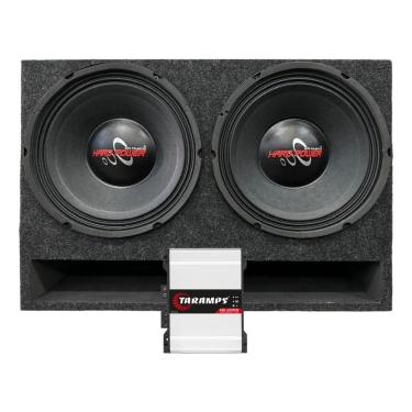 Imagem de Caixa duto régua horizontal 2 alto falante hard power hp 750 módulo taramps 2000W