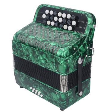 Imagem de Acordeão, Touch Hard Using Confortável 22 Acordeão -chave Com Strap for Performance (Azul -celeste) (Verde)
