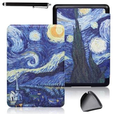 Imagem de Sakenitly Capa de para Kobo Clara 2e (liberação de 2022), Capa para Ereader com Acordar/sono Automático, TPU Macio Traseiro, Caixa de 6 Polegadas com Caneta de Tela de Toque