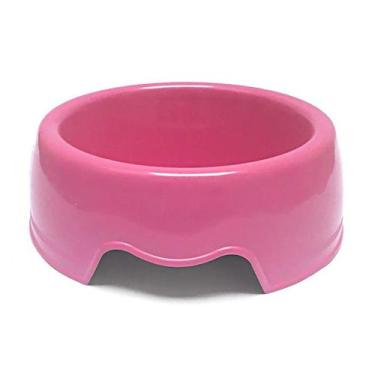 Imagem de Comedouro de Plástico para Cães São Benedito Pet Rosa - Tamanho 4