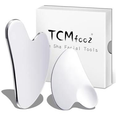 Imagem de hengfento2 Guasha de aço inoxidável, ferramentas faciais guasha, para fortalecer o rosto, massagem na pele, ferramenta de beleza guasha, para olhos corporais, pescoço, massageador e cuidados com a