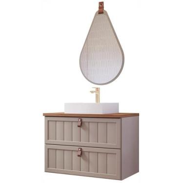 Imagem de Gabinete de Banheiro Sense 80 com Espelho Gota Cappuccino/Freijo - MGM