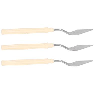 Imagem de 3Pcs Palette Knife Painting Tools Paint Spatula Set Oil Knife Set Palette Knife Oil Paint Metal Knives for Acrylic Painting