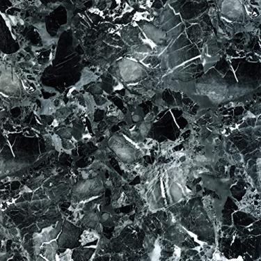 Imagem de JZ·HOME Y033 Papel de parede de mármore de granito para descascar e colar preto removível autoadesivo para prateleira de gaveta forro de armário de móveis decoração de bancada 45 cm x 3 m