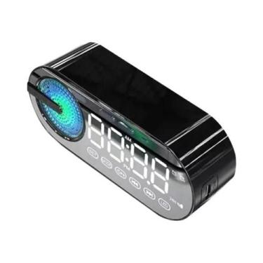 Imagem de Despertador Portátil Bluetooth Mini Caixa De Som Sem Fio Rádio FM Subw