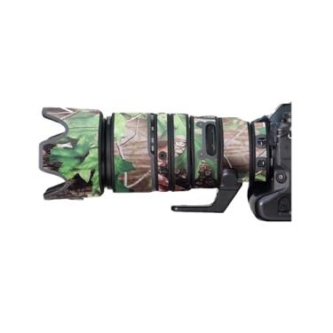 Imagem de Capa de lente para Nikon Z 100-400 mm F/4.5-5.6 VR S capa de proteção de lente de câmera camuflada (cor # camuflagem folha verde - à prova d'água) capa de chuva
