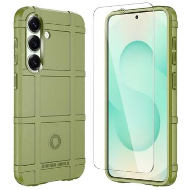 Imagem de LABILUS Rugged Shield Capa protetora tática tática de TPU à prova de quedas de 2,4 m compatível com Galaxy S25 (6,2 polegadas) - Verde exército