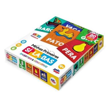 Imagem de Jogo Infantil Minhas Primeiras Sílabas Brinquedo Quebra Cabeça - Paki 