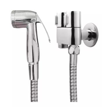 Imagem de Ducha Higiênica Com Registro Duplo Duas Saídas De Água Derivação Dois 