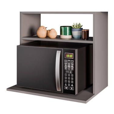 Imagem de Suporte Aéreo Multiuso Para Forno Micro-Ondas Luara 60cm Grafite - Abmaza