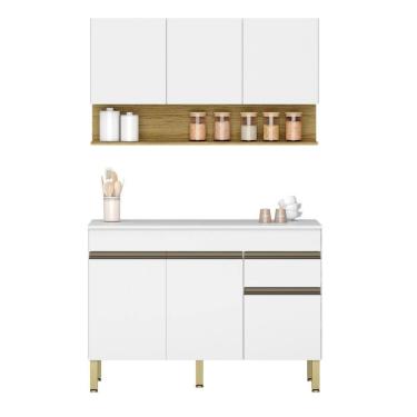 Imagem de Conjunto de Armarios Modulados Line com 6 Portas e 1 Gaveta