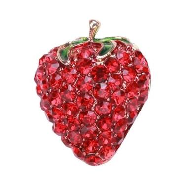 Imagem de Broche de Romã e Melancia com Strass - Presente para Festa, Vermelho28