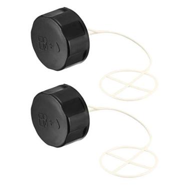 Imagem de uxcell 17620ZM3063 tampa de tanque de combustível adequado para Honda GX22 GX25 GX31 GX35 cortador de escova de gramado motor 2 peças