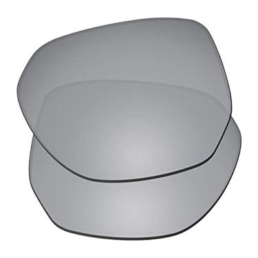 Imagem de Predrox Lentes de reposição Silver Mirror Latch Alpha para óculos de sol Oakley OO4128 polarizadas
