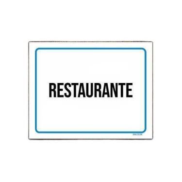 Imagem de Kit 5 Placas Ambiente Sinalização Setor Restaurante - Sinalizo.Com