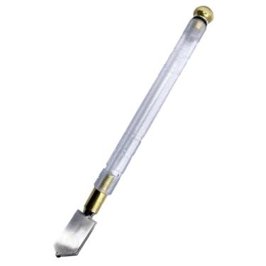 Imagem de Cortador De Vidro Profissional Riscador Manual Com Bisnaga Dosadora Reservatório