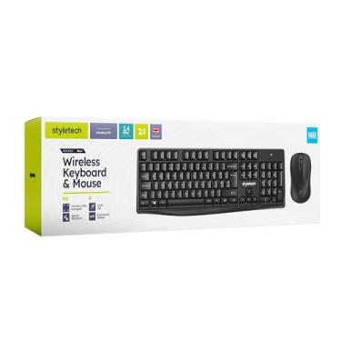 Imagem de styletech Pacote de teclado e mouse sem fio MK200 – compatível com PC, preto