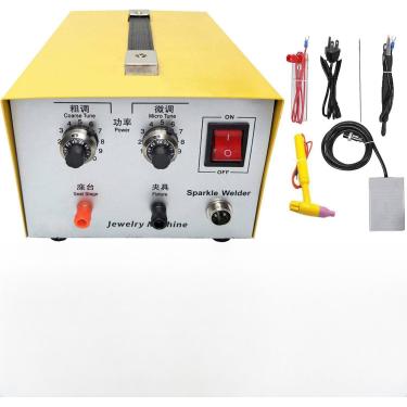 Imagem de Máquina De Solda Por Pulso De Joias, Soldador A Ponto 30a / 80a Máquina De Solda De Joias Profissional Kit De Ferramentas De Soldagem Diy Com Regulador De Potência, Pedal Para O, 30A, 110V