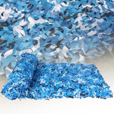 Imagem de Rede De Camuflagem Da Floresta, Rede De Proteção Solar Ao Ar Livre, Para Caça Tenda Militar Do Exército Decoração De Jardim Toldos De Cobertura De Carro Pátio, Marine Camouflage, 4 * 4M