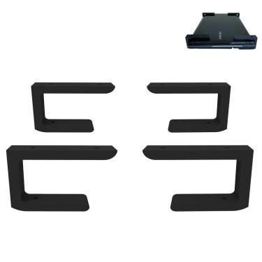 Imagem de Suporte Inferior Para Notebook Sob Em Baixo Da Mesa Preto