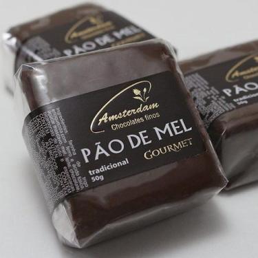 Imagem de Caixa de Pão de Mel Tradicional (com 5 Unidades) - Amsterdam Chocolate