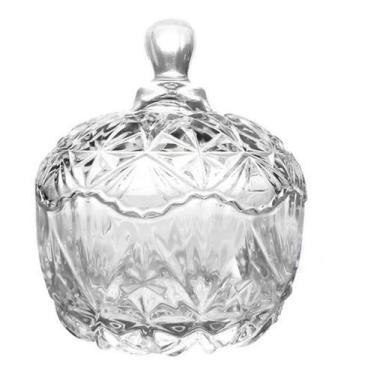 Imagem de Bomboniere Potiche Baleiro De Vidro Redondo Transparente - Futuro Casa